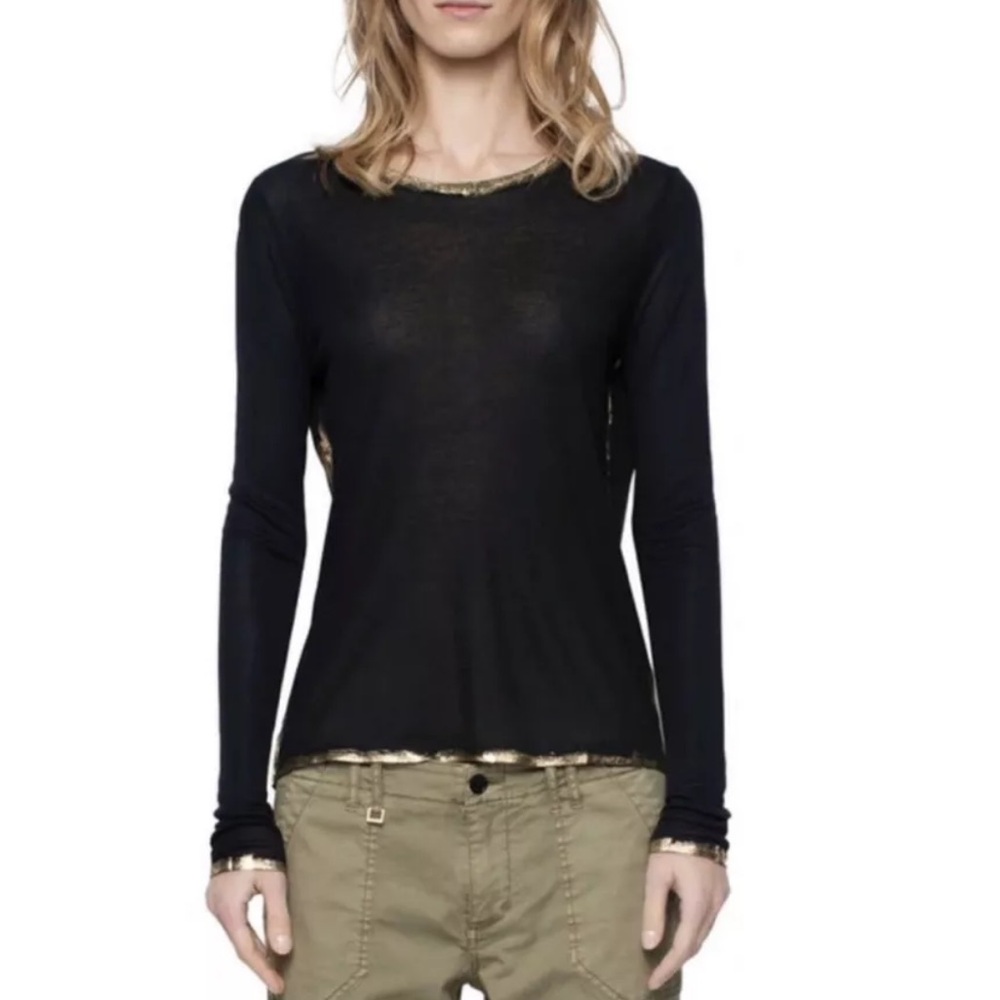Black Zadig & Voltaire with Gold Trim